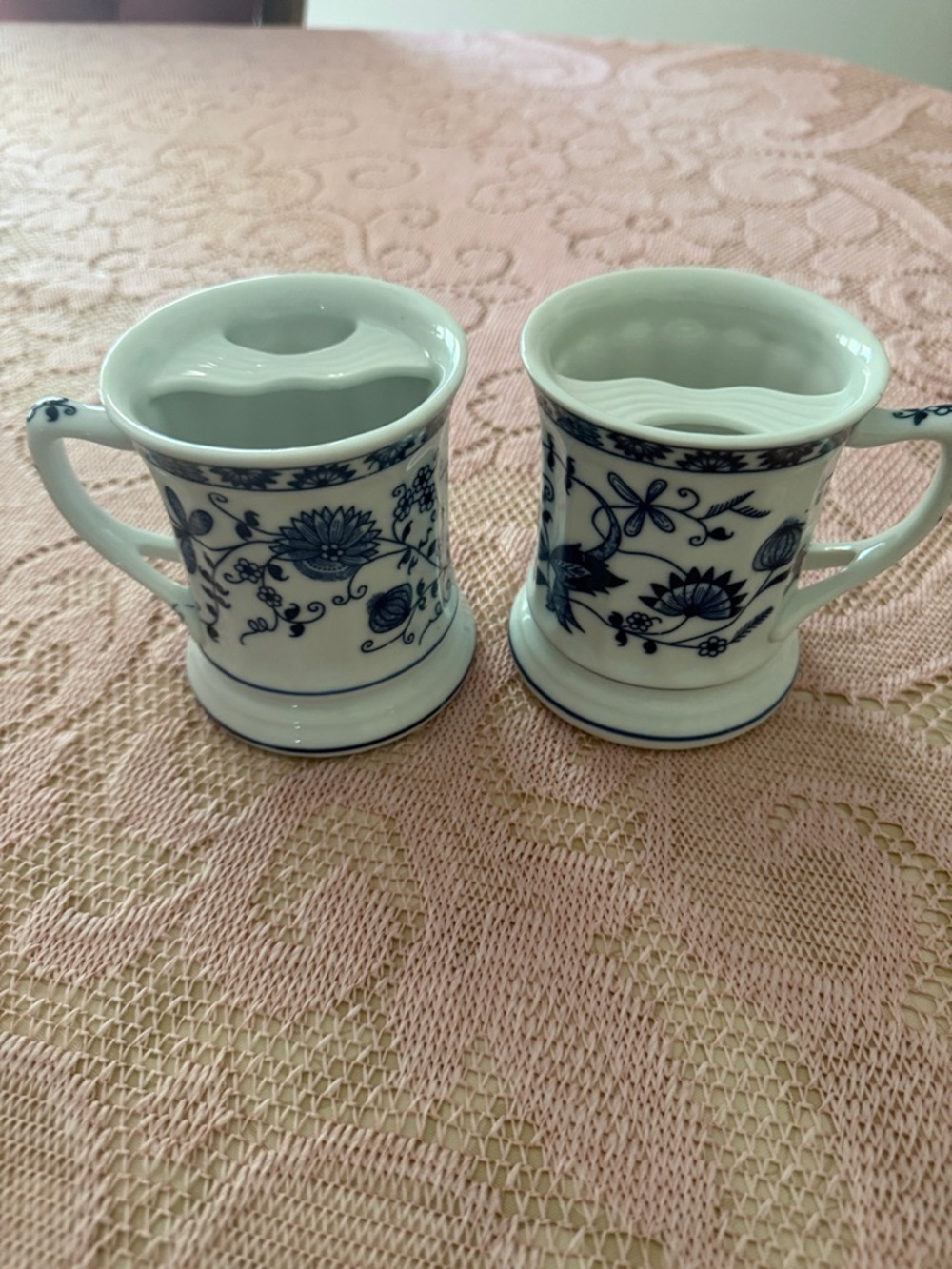 Vintage Vienna Woods Mustache Mug-set of 2